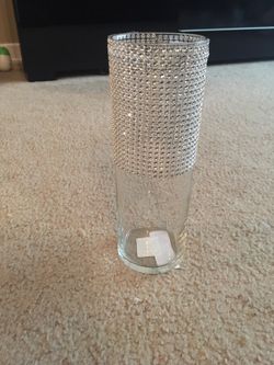 Vase with rhinestone wrap 6 available