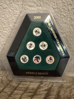 New 2000 100th U.S. Open Pebble Beach Golf Ball Marker collection: 1972–2000  torn paper on back Packaging -   Price is firm 