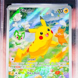 Pokémon TCG Pikachu Paldea Adventure Chest SVP 088 PSA 8 NM-MT Holo Promo Card