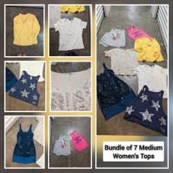 Bundle Of 7 Women's Medium Tops