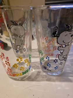 Snoopy rainbow glasses