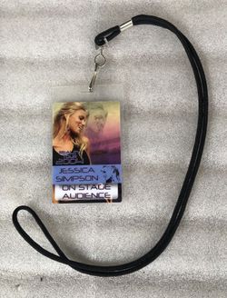 Jessica Simpson 2004 “On Stage Audience ” Laminated Pass