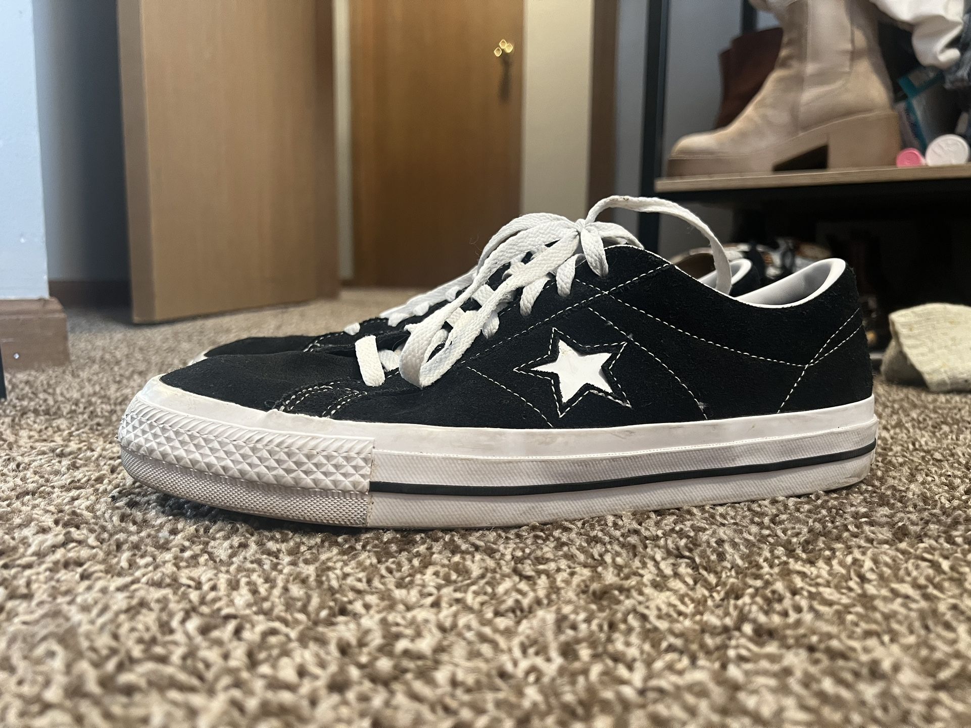 Converse One Star - Black Suede Size 11