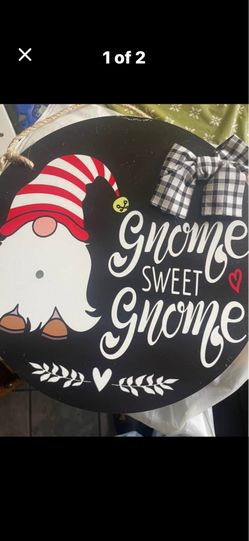 Gnome hanging sign