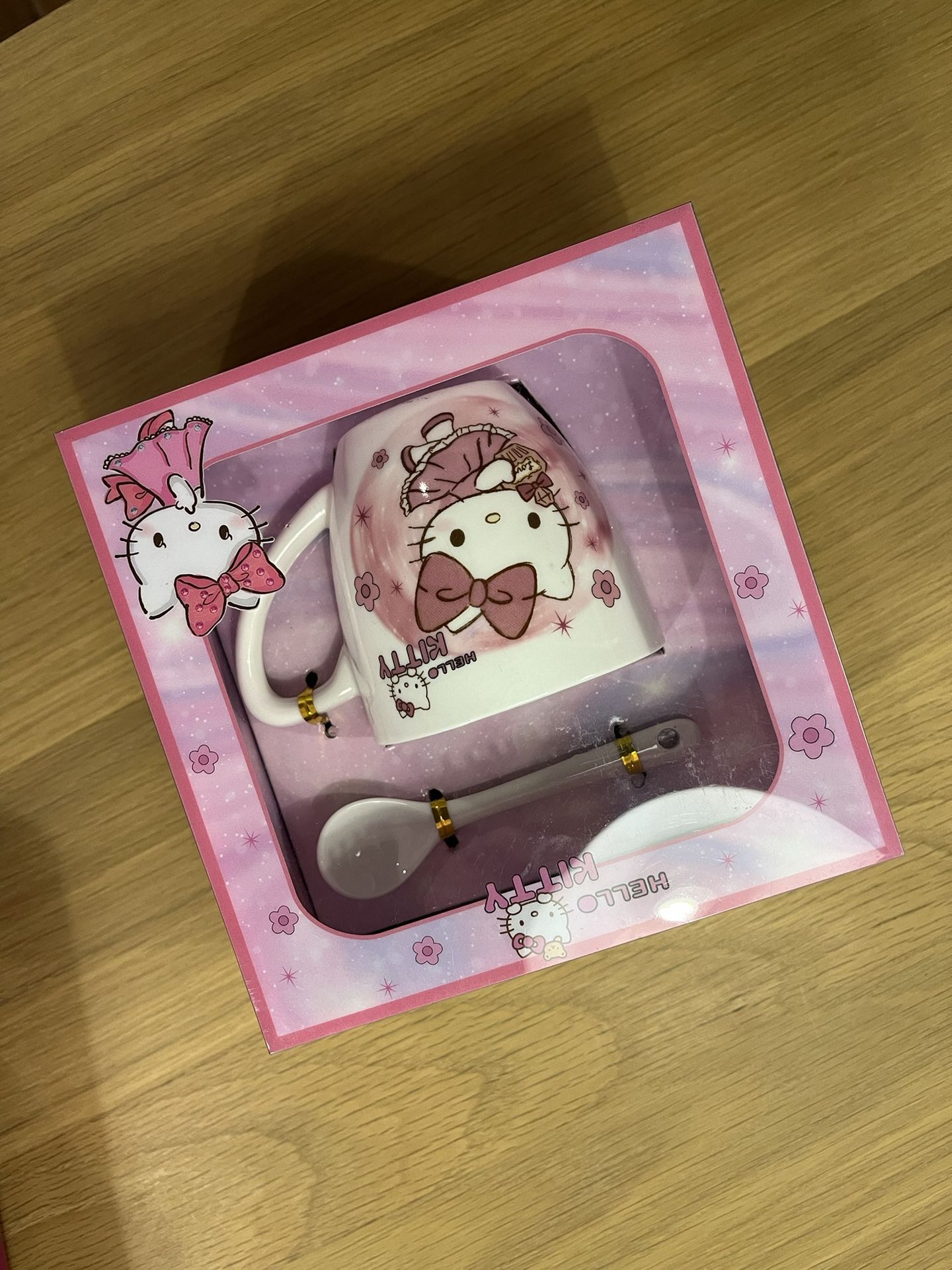 Hello Kitty Cup With Spoon For Kids