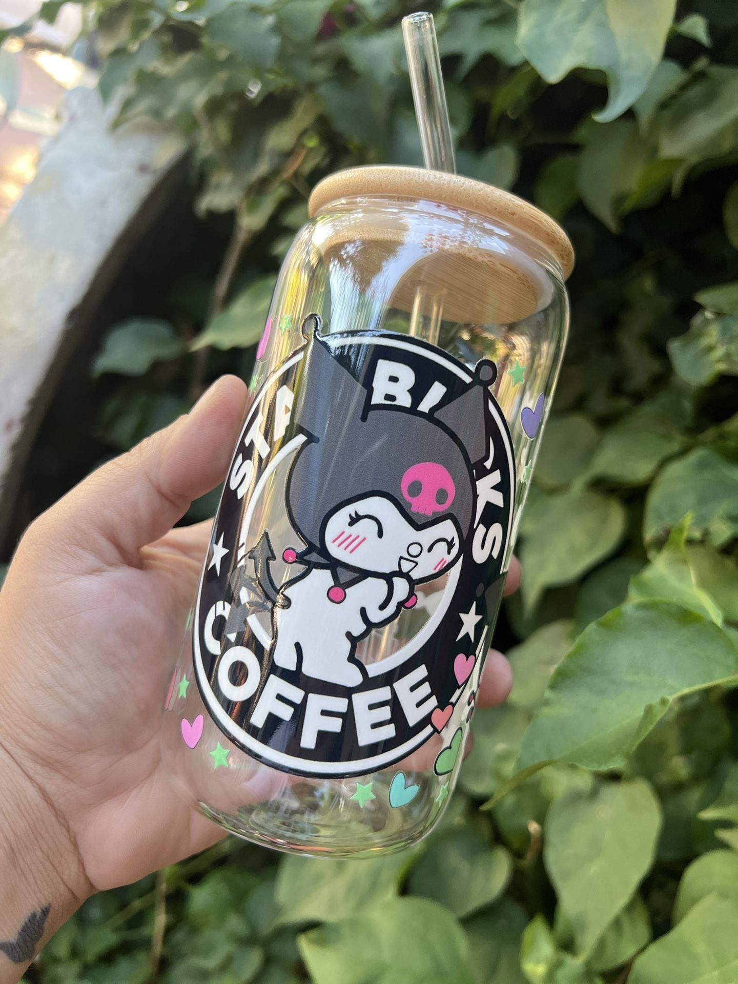 Kuromi Glass Cup