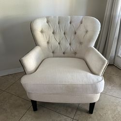 Linen Accent Chair