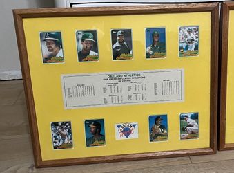 Baseball Cards Framed