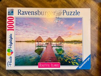 🌴🧩 RAVENSBURGER 1000-PIECE PUZZLE: BEAUTIFUL ISLANDS — $10! 🌅🧩