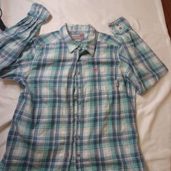 Ariat FR Shirt Womens XL Button  Plaid Workwear Flame Resistant Cat 2