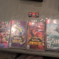 Switch Games Lots of Pokemon And Zelda 