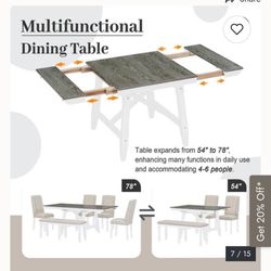 Kitchen Table and Chairs Farmhouse 