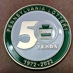 Pennsylvania Lottery Coin 50 Years On In 