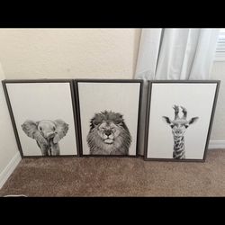Animal Picture frames For Baby nursery 
