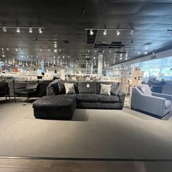 Charcoal 2PC Chaise Sectional Couch