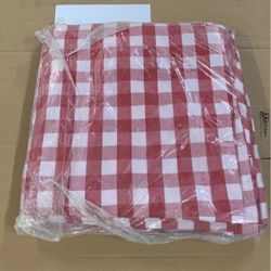 Picnic Tablecloths Checkered Red