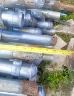 Heavy duty galvanized steel posts need to be gone