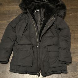 Bismarck Heavy Black Parka Jacket 