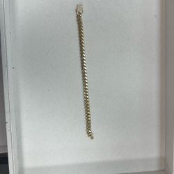 14k Cuban Link Bracelet 