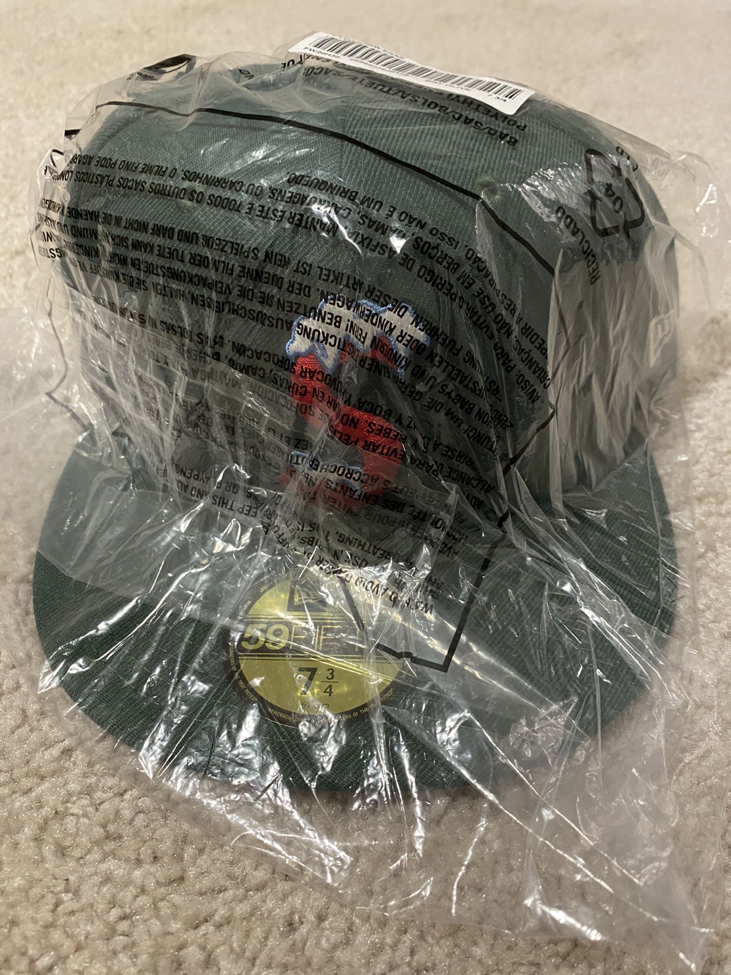 Supreme S Hat 7 3/4 New Era Fitted Green