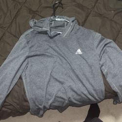 grey adidas thermocool hoodie grey