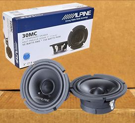 Car Speaker Set 3 Inch Midrange 150 Watts Alpine 30MC 🚨 Payment Options Available 🚨 No Credit Needed 🚨