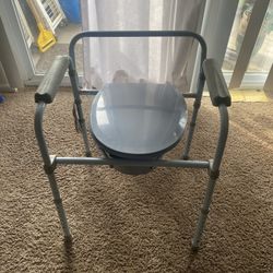 Grey Bedside commode