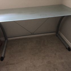 Desk Frosted Glass Great Condition! 