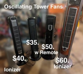 TOWER FANS - IONIZERS w Fans