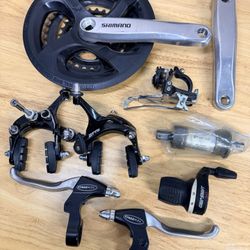 Shimano SIS 3x7 Chainring GripShift Caliper Brakes