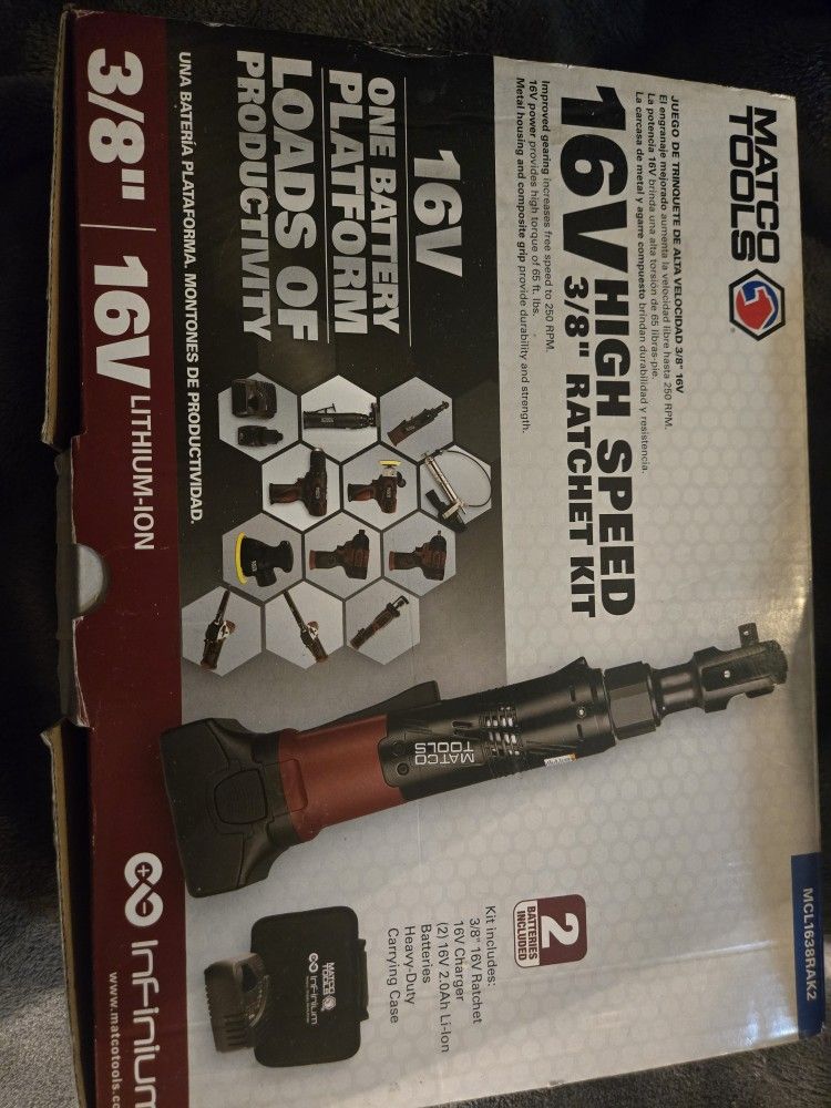Matco Tools 3/8 Cordless Ratchet