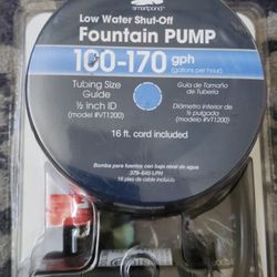 BRAND NEW SMARTPOND FOUNTAIN PUMP 100-170gph low water shutoff