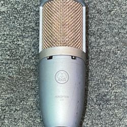 AKG PERCEPTION 220 Large Diaphragm Condenser Microphone, Cardioid, with Pad and HPF, 1" Diaphragm