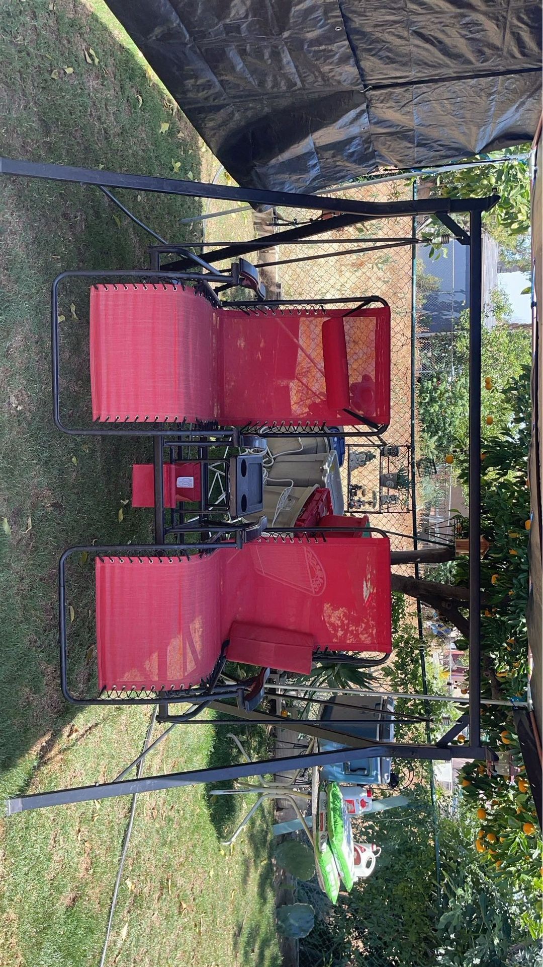 Mainstays 2-Seat Reclining Zero-Gravity Swing