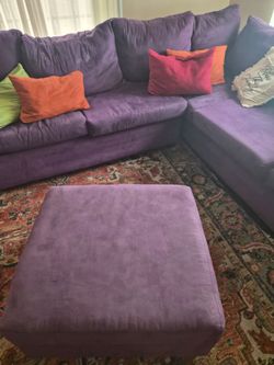 Purple couches