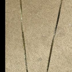 Vintage Gold Tone Chain Cross