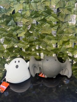 Squeezy Halloween Ghost and Bat Squishy Toys