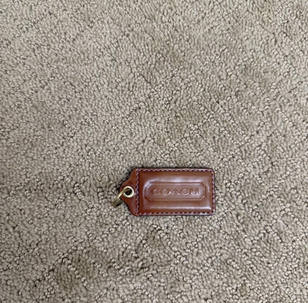 Coach Brown Hang Tag