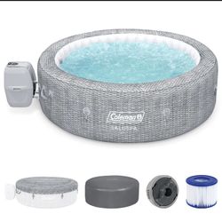 Coleman Sicily AirJet Round Inflatable Hot Tub with EnergySense Cover