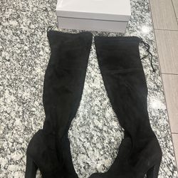 Steve Madden Black Tall Boots Size 8.5
