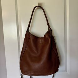 Massimo Dutti Leather Top Handle Shoulder Bag