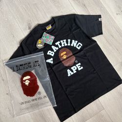 BAPE basic logo men’s t-shirt