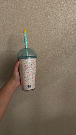 Starbucks 2025 Limited Edition Birthday Cake Dome Lid Cold Cup Tumbler