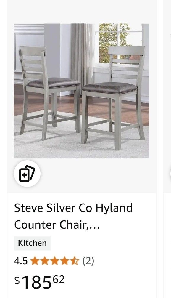 Upholstered Vegan Leather, 24-Inch Seat Height