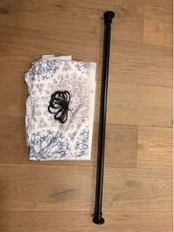 Shower Curtain Rod 32-75 (matte black)
