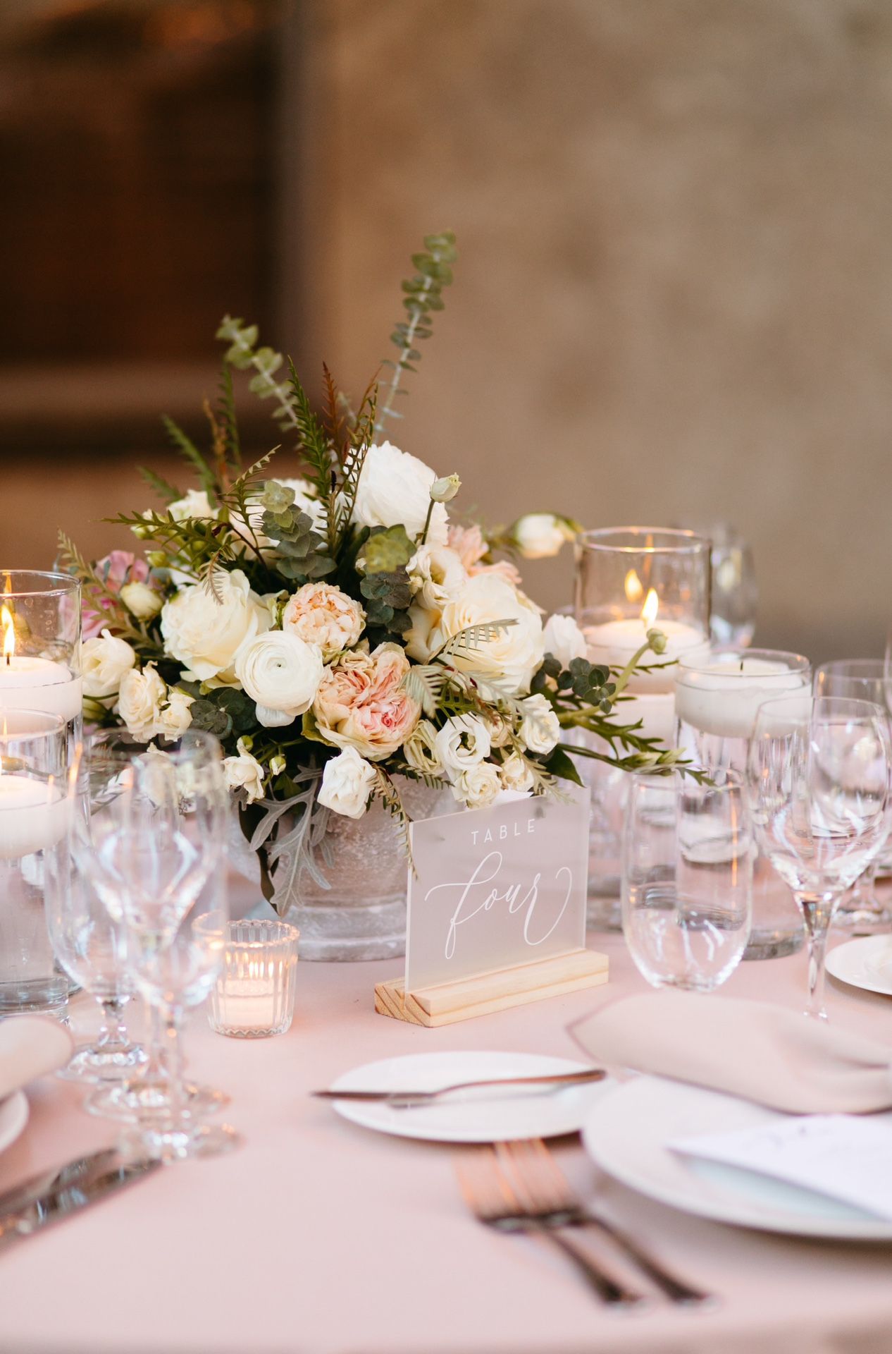 Wedding Table Number Signs