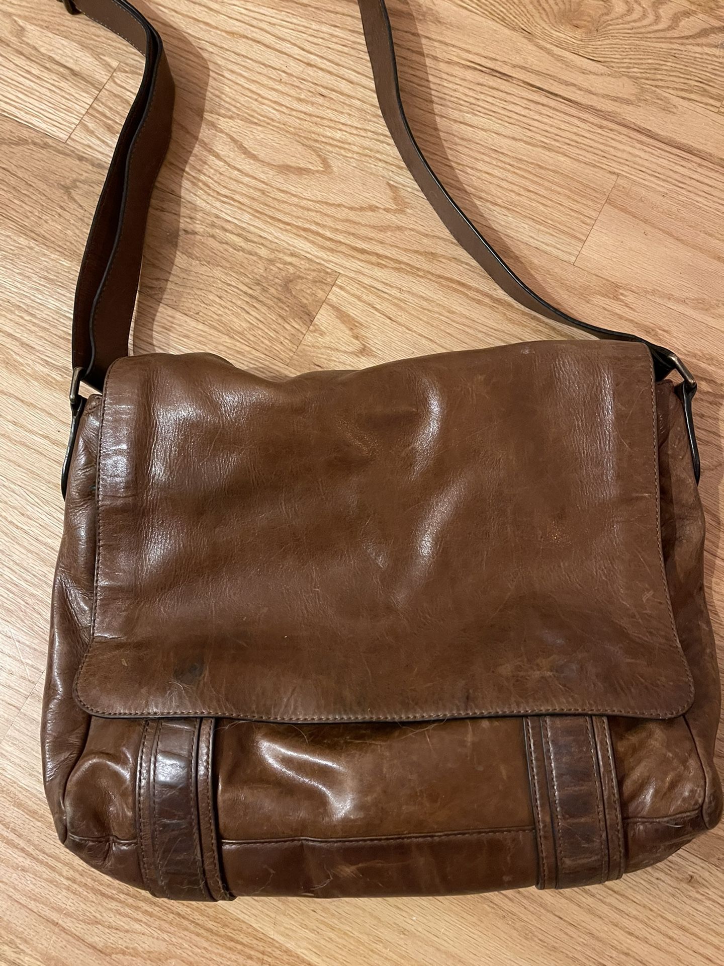 Frye Leather Messenger Bag
