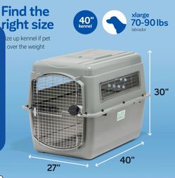 Pet Mate XLarge Dog Travel Kennel Crate 40 Inch