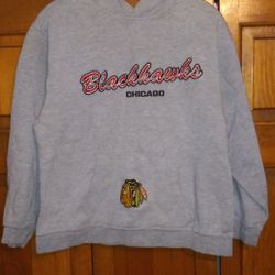 YOUTH XL 16/18 CHICAGO BLACKHAWKS HOODIE SWEATSHIRT FROM MY NHL APPAREL 