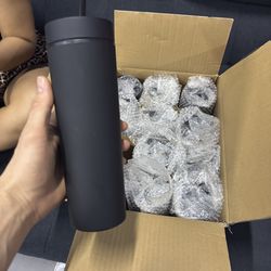 Matte Black Tumbler w/ Straw – Brand New (Bulk Available)